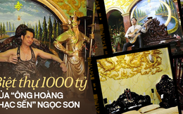 Cận cảnh căn biệt thự dát vàng hơn 1.000 tỷ của 'Ông hoàng nhạc sến' Ngọc Sơn: Thiết kế kì lạ, có cả bức tượng đúc từ 1000 cây vàng