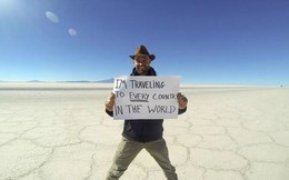 Người đàn ông hoàn thành chuyến đi đến mọi quốc gia trên thế giới trong 10 năm