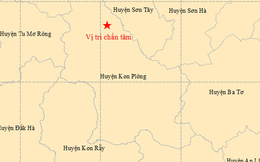 Trong buổi sáng, Kon Tum xảy ra 10 trận động đất