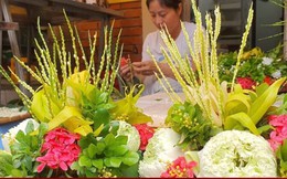 Đủ món hàng bắt mắt tại chợ 'nhà giàu' Hà Nội ngày Rằm tháng Bảy