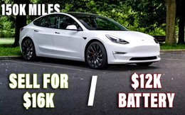 Xe Tesla Model 3 đi 3 năm phải thay pin giá 290 triệu hoặc bán lại giá 390 triệu, bạn chọn phương án nào?