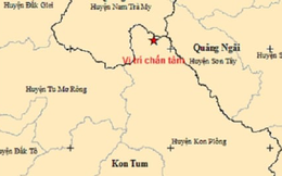 2 trận động đất xảy ra liên tiếp ở Quảng Nam và Kon Tum