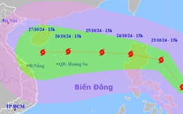 Bão Tami sẽ giật cấp 14, sóng biển cao 6-8 m, hướng vào Việt Nam