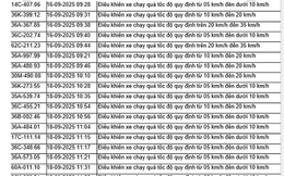 52 chủ xe vượt đèn đỏ có biển số sau nhanh chóng nộp phạt nguội theo Nghị định 168