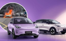 (Clip): Xe điện Geely bốc cháy, nổ như pháo hoa tại Trung Quốc