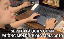 Phản ứng sốc của cô gái khi biết sếp mình chính là... Quán quân Olympia: Quả này đố dám cãi!