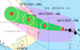 Bão số 13 Kalmaegi giật cấp 17, dự báo đổ bộ chiều tối nay 6-11 từ Quảng Ngãi - Gia Lai