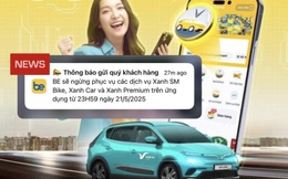Be bất ngờ thông báo dừng tích hợp các dịch vụ gọi xe điện của Xanh SM