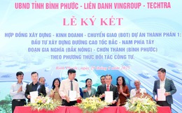 Liên danh Vingroup - Techtra ký kết xây cao tốc gần 20.000 tỷ đồng với tỉnh Bình Phước