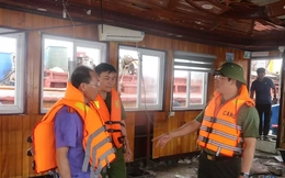 Công an khám nghiệm hiện trường tàu Vịnh Xanh 58