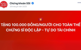 Thêm công ty chứng khoán tặng chứng sĩ 100.000 đồng dịp 2/9