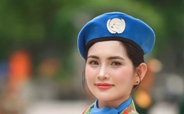 Nữ trung úy nhà 3 đời tham gia diễu binh