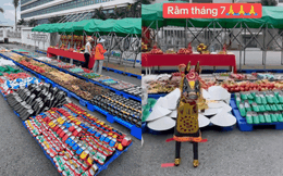 Cảnh tượng lạ tại cổng công ty ở Hải Phòng trong tháng "cô hồn" khiến ai đi ngang cũng ngỡ ngàng