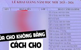 Tôi lặng người khi thấy danh sách trao quà công khai học sinh khó khăn: Thiếu một chút tinh tế, thừa một vết thương lòng!