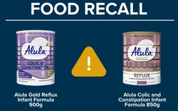 Nóng: Sữa Alula bị thu hồi khẩn cấp 2 dòng sản phẩm ở Úc vì nguy cơ nhiễm độc tố