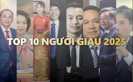 10 người giàu nhất sàn chứng khoán 2025: Có tới 3 đại diện đến từ Vingroup, tỷ phú Phạm Nhật Vượng bỏ xa phần còn lại