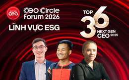 Vinh danh Top 36 Next Gen CEO 2025 khối ESG: Những nhà lãnh đạo chọn con đường phát triển bền vững