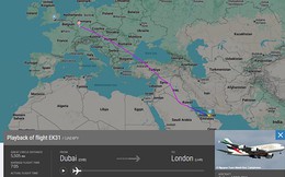 Một máy bay Airbus xuất phát từ Dubai bỗng phát tín hiệu khẩn cấp 7700