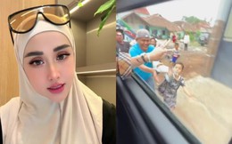 Nữ influencer xinh đẹp người Indonesia gây tranh cãi vì hành động ném tiền từ ôtô như 'bố thí'