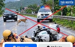 Hình ảnh 2 CSGT gặp tai nạn ở Thái Nguyên là sản phẩm của AI