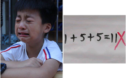 Con làm phép tính ‘1 + 5 + 5 = 11’ bị cô giáo gạch đỏ, bố tưởng cô chấm nhầm, bức xúc gọi điện hỏi và cái kết ‘ngỡ ngàng’