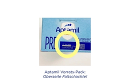 Nóng: Tiếp tục thu hồi một số sản phẩm sữa Aptamil tại Đức và Áo