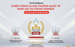 Vượt hơn 1.000 đề cử, Techcombank xác lập "hat-trick" Giải Vàng Stevie Awards Châu Á – Thái Bình Dương