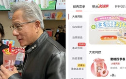 Tổng tài Nvidia Jensen Huang khiến món trà đào Mixue "cháy hàng"