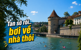 Châu Âu oằn mình trong nắng nóng, Thụy Sĩ lại có ‘đặc sản’ bơi về nhà sau giờ làm: Thành quả của hàng chục năm quy hoạch