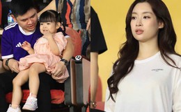 Đỗ Mỹ Linh khoe visual sáng bừng nhưng em bé 3 tuổi được chủ tịch CLB Hà Nội âu yếm bên cạnh mới chiếm spotlight