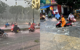 TP.HCM mưa như trút giờ tan tầm: Một số nơi ngập quá nửa bánh xe, có người mất hơn 1 tiếng mới về đến nhà