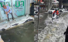 Bangkok mưa lớn, hàng loạt tuyến đường ngập: 3 quận được công bố là vùng thiên tai