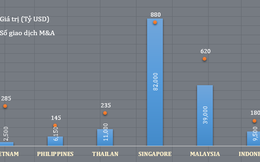 Giá trị M&A năm 2014 tại Việt Nam đạt 2,5 tỷ USD