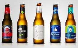 Những thiết kế tuyệt vời nếu Facebook, Apple, Nike sản xuất bia