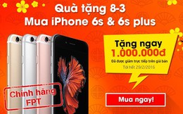 Muachung Plaza tặng ngay 1.000.000Đ cho khách hàng mua iPhone6s/6s Plus nhân ngày 8.3