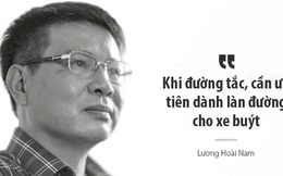 Tiến sĩ Lương Hoài Nam: Xe buýt và xe máy không thể "chung sống hòa bình" trên một làn đường, hãy chọn một thứ thôi!