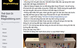 Giả danh Thế Giới Di Động, bán iPhone 5S giá 100 ngàn đồng