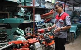 Kiếm tiền nhờ tự sáng chế máy nông nghiệp bán sang Lào, Campuchia