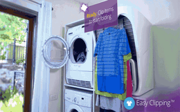 Máy giặt dành cho người lười: giặt xong tự phơi khô và gấp, dễ dàng cất vào tủ
