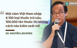 GS Nguyễn Lân Dũng: Việt Nam nhập khoảng 4.100 loại thuốc trừ sâu với khối lượng 100.000 tấn mỗi năm thì làm sao kiểm soát được thực phẩm