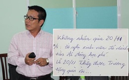 Lời nhắn dễ thương của thầy giáo ĐH Văn Hiến: "Không nhận quà 20/11, đề nghị sinh viên để tiền đóng học phí"