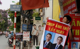 Báo tây ghi lại không khí chào đón ông Obama ở Hà Nội