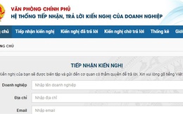 Lập tổ công tác tiếp nhận, xử lý phản ánh của doanh nghiệp qua website doanhnghiep.chinhphu.vn