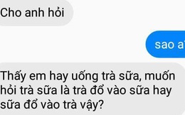 Trà sữa là trà đổ vào sữa hay sữa đổ vào trà?