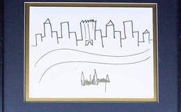 Đây là bức tranh vẽ New York của Tổng thống Trump, vừa được bán với giá khởi điểm 9.000 USD