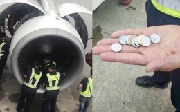 Trung Quốc: Một bà cụ ném tiền xu vào động cơ để cầu cho máy bay không có gián