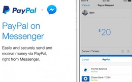 Người dùng Facebook Messenger đã có thể chuyển và nhận tiền thông qua Paypal