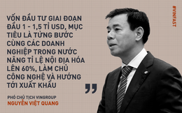 Sau 7 năm được Phó Chủ tịch Vingroup Nguyễn Việt Quang dẫn dắt, doanh thu công ty này tăng 4.500 lần, lợi nhuận tăng 1.400 lần