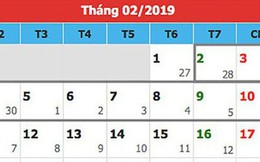 Tết Nguyên đán 2019 có thể được nghỉ bao nhiêu ngày?