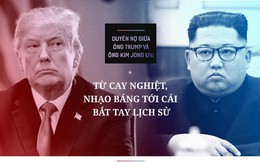 Duyên nợ giữa ông Trump và ông Kim Jong Un: Từ cay nghiệt, nhạo báng tới cái bắt tay lịch sử